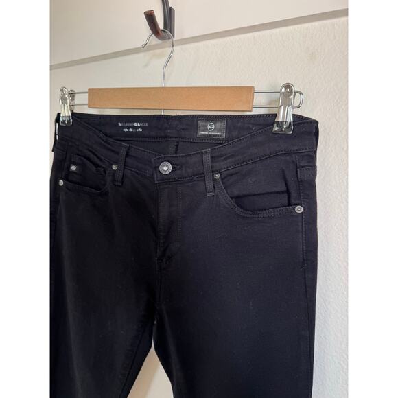 AG Jeans Adriano Goldschmied Super Skinny Ankle Black Size 27 - Picture 2 of 7
